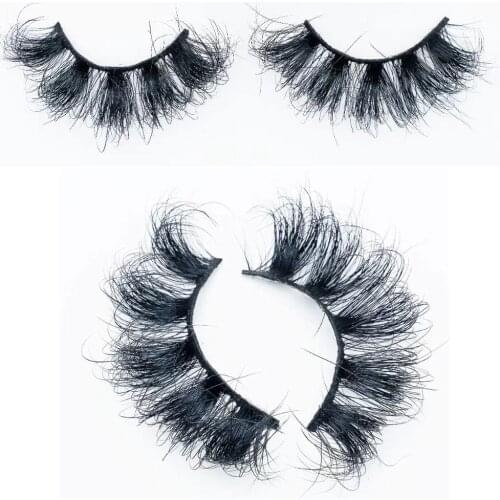 NEW 1pair Mink Lashes Natural False Eyelashes 10mm-25mm Real Mink Thick Fluffy Wispy Fake Lashes Make Up 3D Mink Eyelashes