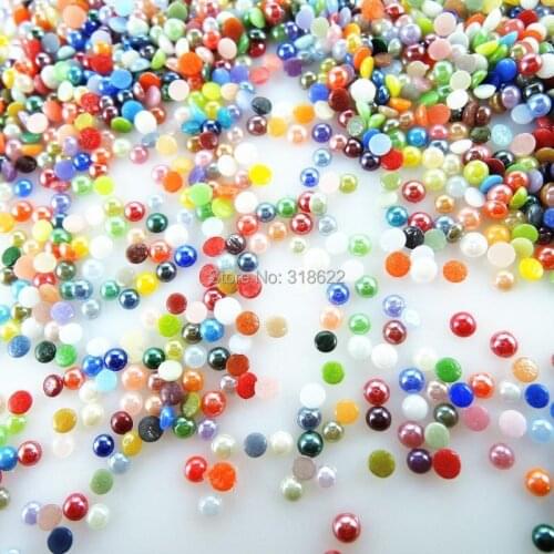 New 3mm 5000pcs Nail Sticker Flatback Beads Flat back Glass Cabochon Garment/Jewelry Phone case Nail art design decor Accessory