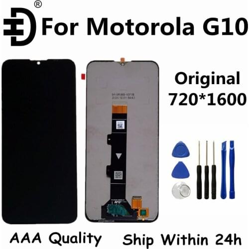 Original New Arrived 6.5" For Motorola G10 XT2127-2 LCD Display Touch Screen Digitizer Assembly For Moto G10 LCD Replacement