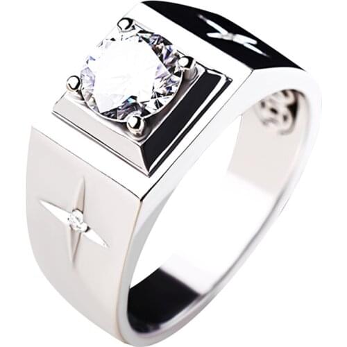 Original Design New 925 Sterling Silver Mens Rings Luxury Exquisite Elegance Charm Engagement Party Wedding Jewelry Gift Fine