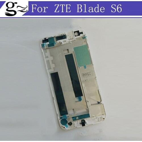 For ZTE Blade S6 5" Inch Original Genuine Front Housing Mid Middle Faceplate Frame Bezel Replacement Repair Parts