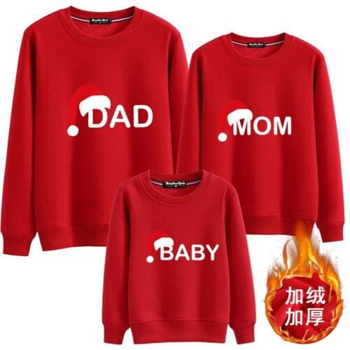 2021 Autumn Winter Christmas Family Matching Tops for Woman Sweaters Girls Sweatshirt Boys Top Shirt Long Sleeve Family Look