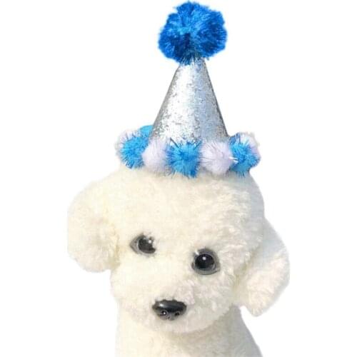 Pet Dogs Caps/Bibs Headwear Cap Hats Christmas Party Pets Accessories Cat Dog Birthday Costumes