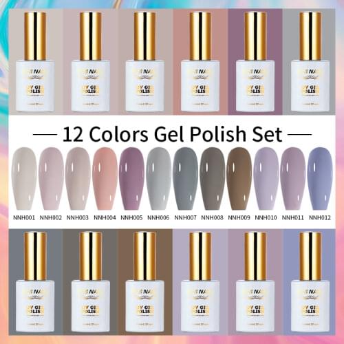 RS Nail Grandma Ash Series 15ml Gel Nail Polish UV Led Nail Gel Varnishes Gel Lacquer Vernis Semi Permanant Nail Polish 12 Color