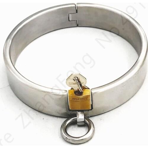 Sex Collar Tie Sex Stainless Steel Collar Sex Furniture BDSM Rope Bondage Adult Games SM Tools Sex Toys For Women Man Sex Shop