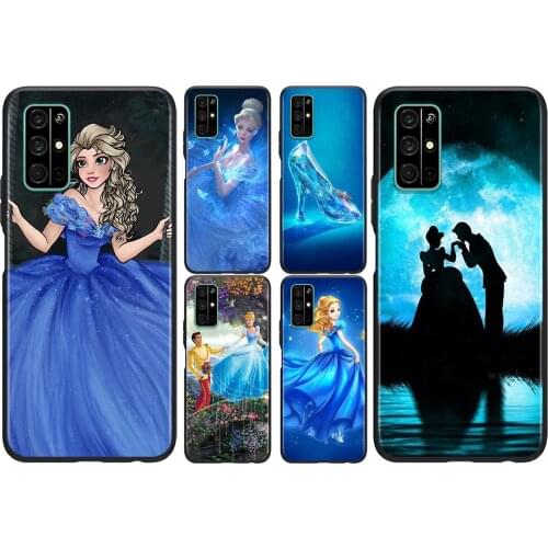 Silicone Cover Princess Cinderella For Honor V30 View 20 V20 30i 30S 30 20S 20E 20i 20 Lite Pro Plus Phone Case