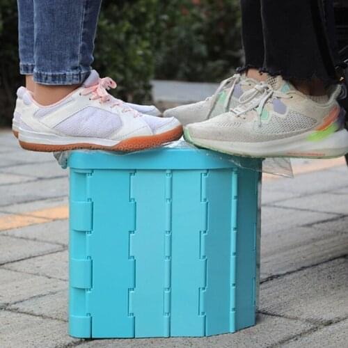 Folding Toilet Portable Washable Camping Lavatory for Elderly Travel Traffic Jam Hiking Camping Boating Outdoor