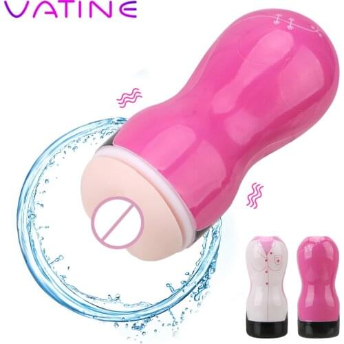 VATINE Sex Toys for Men Masturbator Cup Male Masturbation Real Pussy Artificial Vagina Sucking Cup Tight Vagina Sex Shop