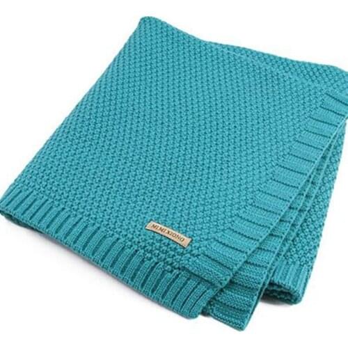 Knitted Baby Blanket Newborn Swaddle Wrap Blankets Super Soft Infant Toddler Bedding Quilt For Bed Sofa Basket Stroller Blankets