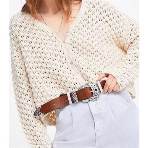 Sexy V-neck womens cardigan Solid color casual loose long Sleeve Sweater Fashion high street autumn winter top 2020 trui dames