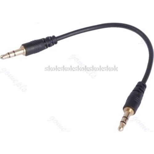 1 PC "3.5mm Male to male Stereo Jack Headphone Audio Lead Cable Wire Black Jy23 19 Dropship