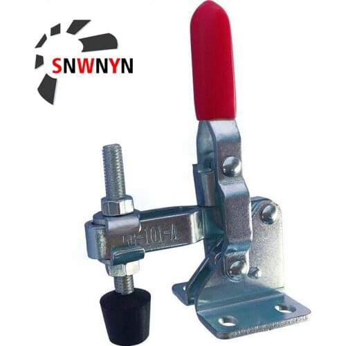 1PCS GH-101A/201A 50KG/27KG Quick Release Vertical Toggle Clamp Horizontal Hand Push Pull Clamp Woodworking Tool Galvanized Iron