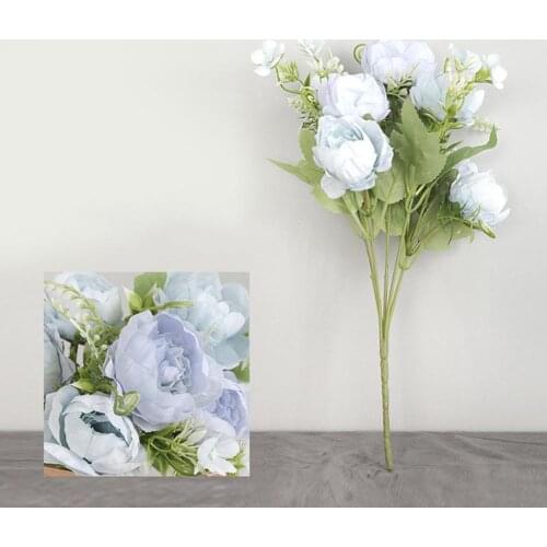 1Pc Artificial Fake Peony Flower Home Shop Cafe Wedding Banquet Party Decor