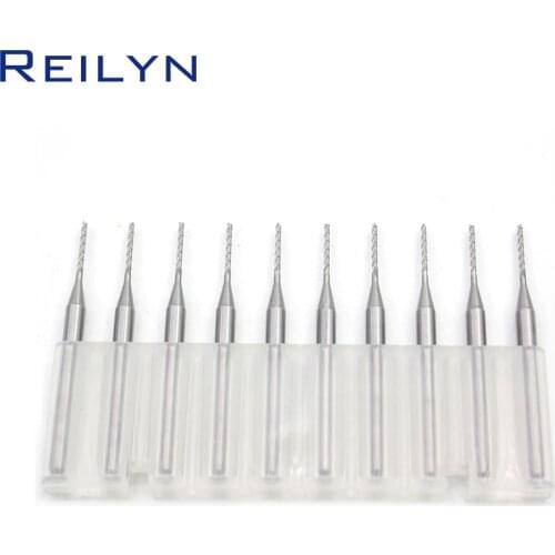 10pcs 0.7x5x3.175mm PCB milling cutter Carbide end mill CNC cutter rountering tool mini drill bit Tungsten Carbide PCB router