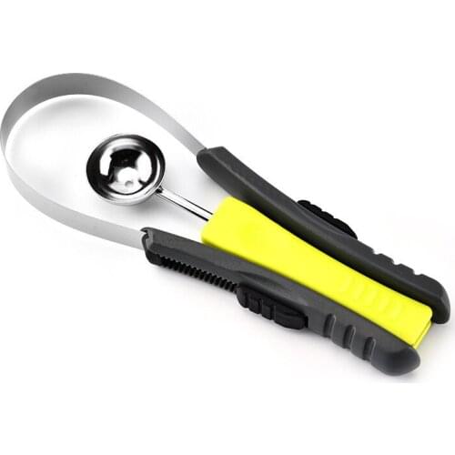 2 In 1 Dig Fruit Scoop Stainless Steel Multi-functional Pulp Separator With Comfortable Handle Kitchen Tools @ls
