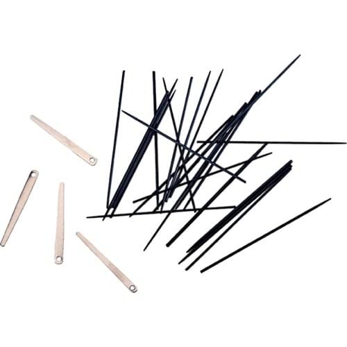 28 Pieces Spring Wire Steel With Leaf Saxophone Feather Repair Tool Set - Silver