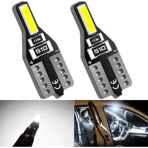 2x T10 W5W 194 168 LED Car Interior Dome Reading Light For Hyundai Tucson Accent Azera Elantra Santa Fe Sonata Genesis Veracruz