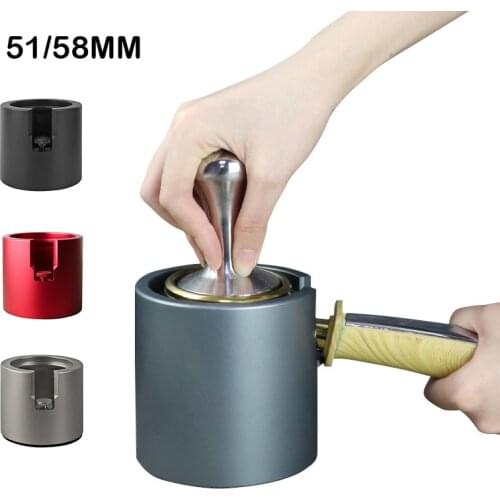 51/58mm Aluminum Alloy Coffee Filter Handle Holder Espresso Mat Stand Coffee Tamper Base Rack Coffee Accessories Barista Tools