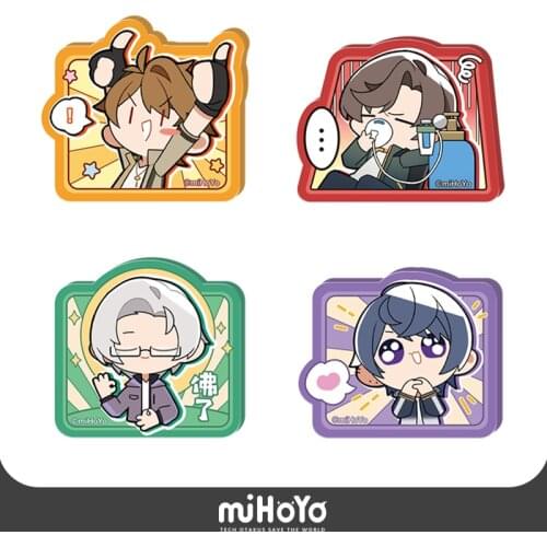Anime Tears of Themis Vilhelm Marius Raven Libra Cute Medal Badge Button Brooch Pins Collection Souvenir Clothing Decor Cosplay