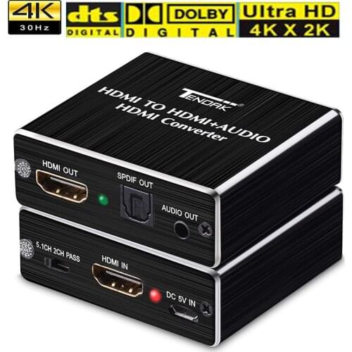 HDMI Audio Extractor Stereo Extractor Converter HDMI to HDMI Optical TOSLINK SPDIF + 3.5mm HDMI Audio Splitter Adapter