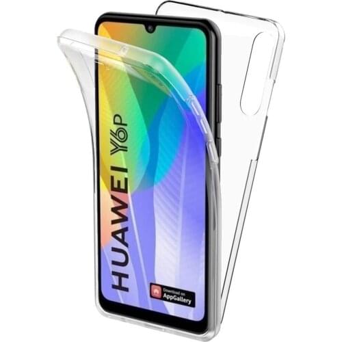 360 Full Body PC+Silicone Case For Huawei Y7P Y7A Y5P Y6P Y6S Y8P Y9S PET Film Double Clear Cover Y5 Y6 Y7 Y9 Prime 2019 Fundas