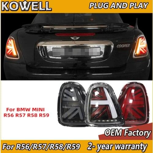 For Mini Cooper Clubman R55 R56 R57 LED rear light 2007-2009 2010-20113 LED Tail Lights For BMW Mini cooper R55 R56 R57 R58 R59