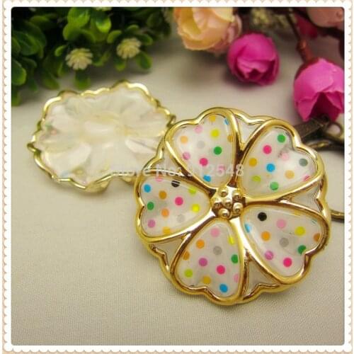 DT6109 New Arrival, Hot 10pcs flower resin buttons handmade diy accessories, garment accessories, DIY accessories materials