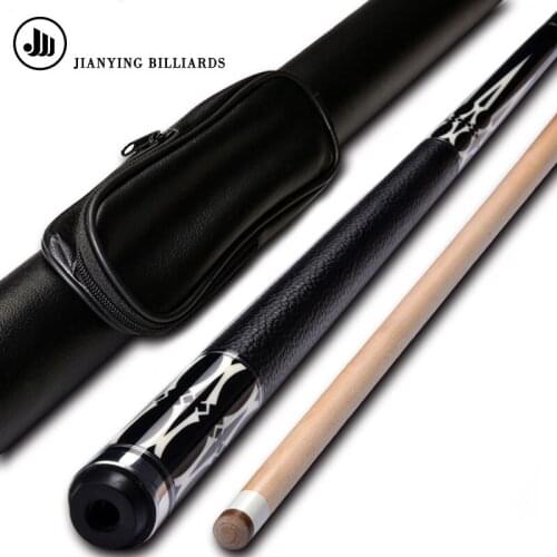 Jianying PB16 Pool Cue Stick 12.75mm with Extension Black Pool Cue Case China 2019