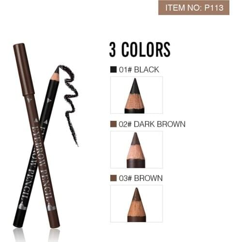 2pcs Menow P113 Eyebrow Pencil Wholesale Waterproof and Sweatproof Beginners Easy To Wear Makeup Gift for Women Hot Selling