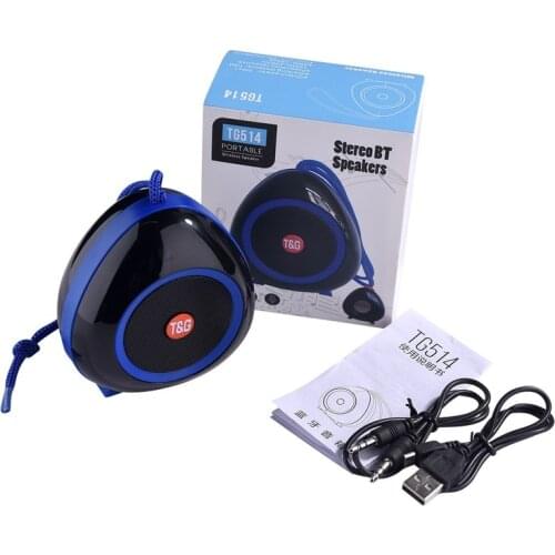 Small Mini Bluetooth Speaker Stereo Triangle Round Bluetooth 5.0 TWS Stereo Speakers Support FM Microphone TF Card AUX USB