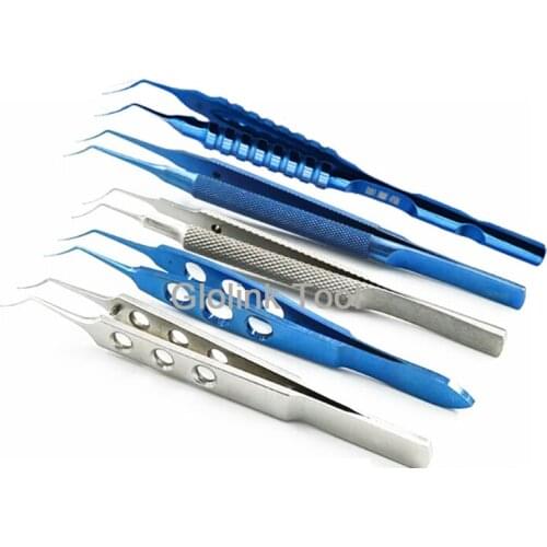 Equipment 12cm Ophthalmic Instruments Needle Holder Micro Scissors Tweezers Hand Crysis Tweezers Capsulorhexis Tweezers