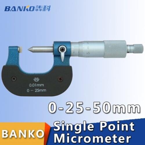 Single point blade micrometers 0-25mm 0.01mm blade outside micrometers Measuring bit groove
