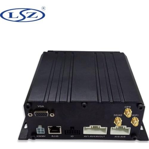 Factory wholesale 4G GPS WIFI MDVR audio and video 6-way remote monitoring Harvester / station wagon / bus / boat PAL/NTSC