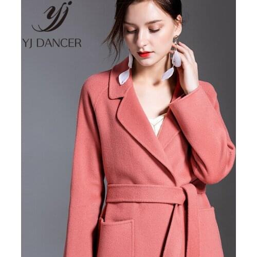 2019 Autumn And Winter Coat Women New Wool Overcoat Female Slim Long Section Woolen Coat High-End Elegance Coat Female ZZZ020