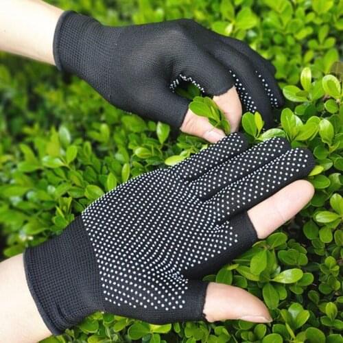 2/3 Fingers Cut Leaky Anti-Slip Gloves Breathable Wear-resistant Light Summer Fishing Hunting Cycling Fitness Hand Cover