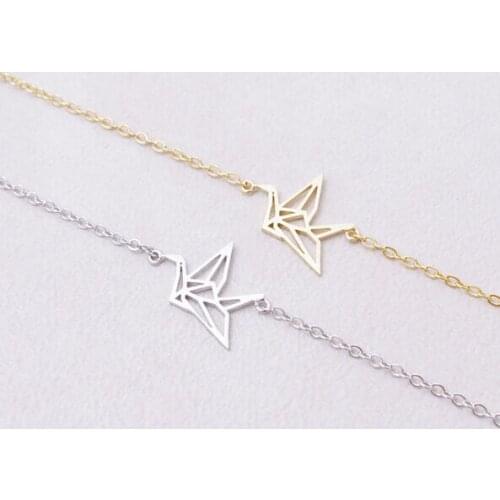 Valentines Day Gift Pulseras Vintage Boho Bracelet Origami Paper Crane Bracelets Hand Accessories For Women
