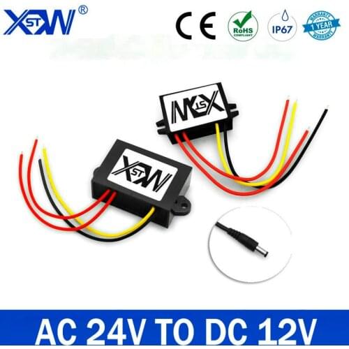 24V AC to 12V DC Converter 1A 2A 3A 4A 5A AC to DC Step Down Converter with DC USB Output