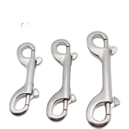 Dive Durable Stainless Steel Double Ended Clip Hook Bolt Snap Scuba Diving Buckle Diving Kayak Paddle Leash Accessories