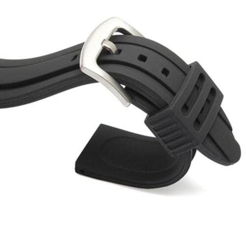 18 20 22 24mm Replacement Silica Gel Waterproof Rubber Diver Watch Band Strap For PAM For Any Watches Watchband DIY Replace