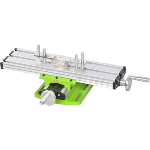 Mini Precision Milling Machine Bench Drill Vise Fixture Worktable Adjust Coordinate Cross Workbench for Drill and Drill Stand