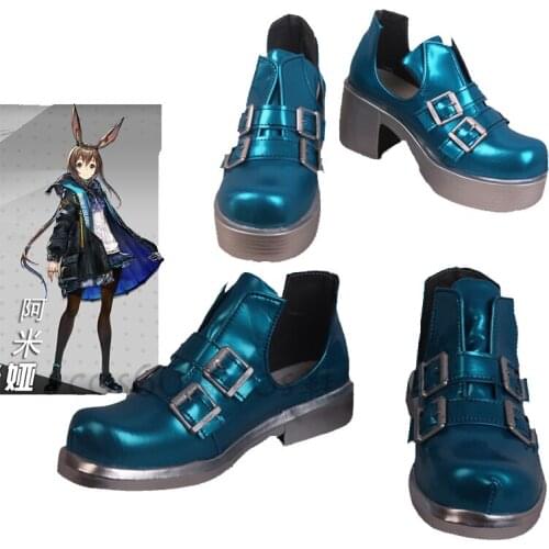 High quality Amia Cosplay Short Boots Game Arknights Cosplay Costume Accessories Women shoes Halloween Party Adult Shoes