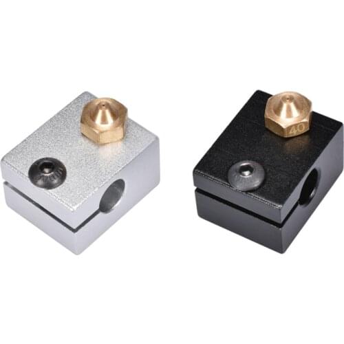 1/2PCS Aluminium V6 Block Heat Block For V6 J-head 3D Printer RepRap Extruder Compatible With M6 Nozzle For 3D Printer Parts