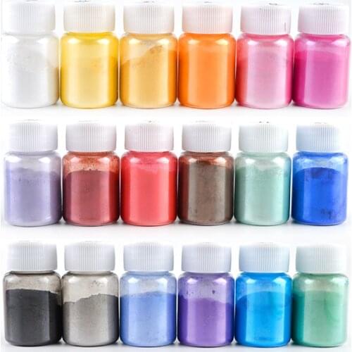 1Bottle Glitter Powder Crystal Resin Pigment Mica Powder for UV Epoxy Resin Silicone Mold Crystal Clay Mermaid Crafts DIY