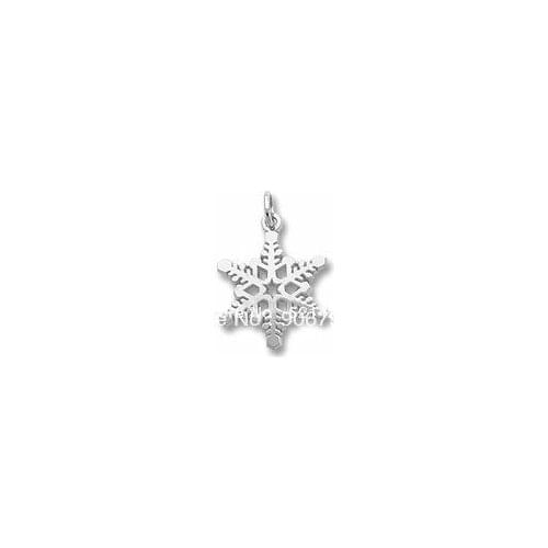100pcs a lot Antique Silver plated Romantic zinc alloy Snowflake charms