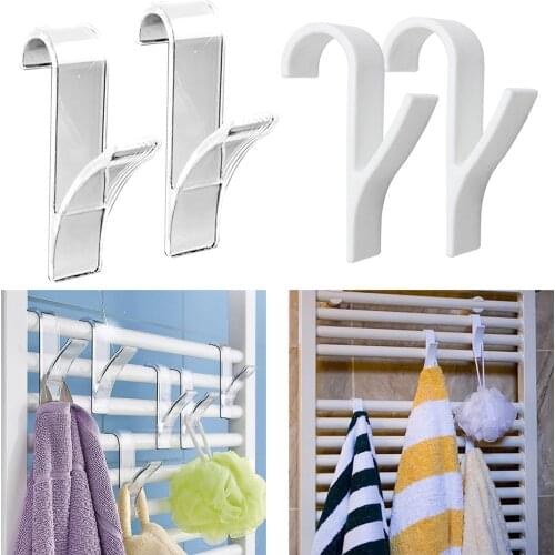 2Pcs Over The Door Hooks for Doors Towel Holders for Everything Holds up to 6.6lbs Over Door Hooks Glass Door Hooks