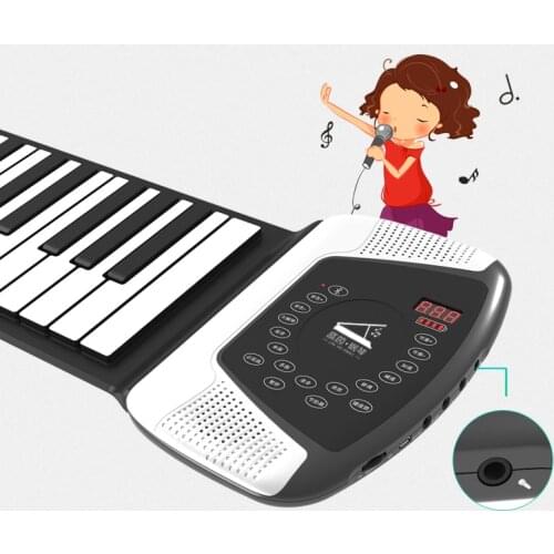 88 standard keys keyboard with usb player professional rolling digital piano midi electronic flexible keyboard