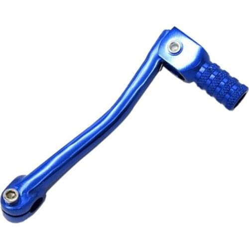 2 Piecesc CNC Aluminum Gear Shift Shifter Lever SUV Foot Folding Arm Shift Lever for 50 70cc 110cc 160cc Dirt Bike Blue Silver