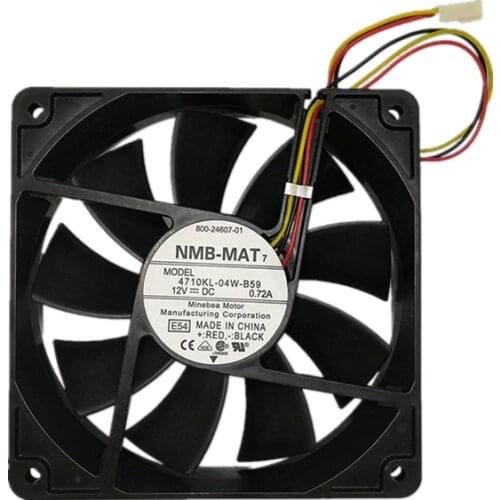 12CM 12V 0.72a 4710kl-04w-b56 Four-Wire PWM Temperature Controlled Cooling Fan 6months Warranty