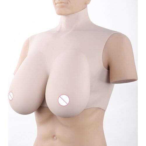 H Cup 5400g Huge Chest Fake Boobs False Breasts Dokier Silicone Breast Forms Breastplates For Crossdresser Transgender Drag