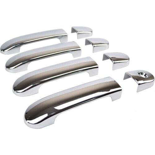 For Nissan Versa Tiida Latio 2007 2008 2009 2010 2011 ABS Chrome Car door protector Handle Decoration Cover Trim Car Styling